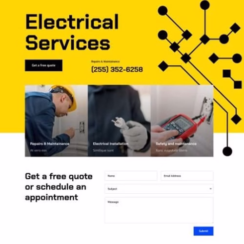 Фирмен сайт, сайт за услуги 3 sait gotov shablon 1 min