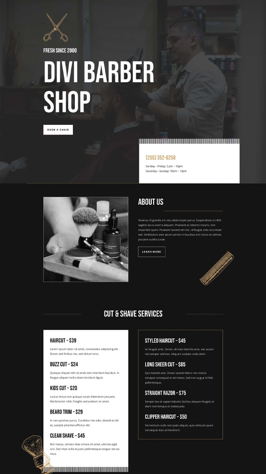 Изработка на сайт - Бръснарница 2 1 Изработка на сайт - Бръснарница 2