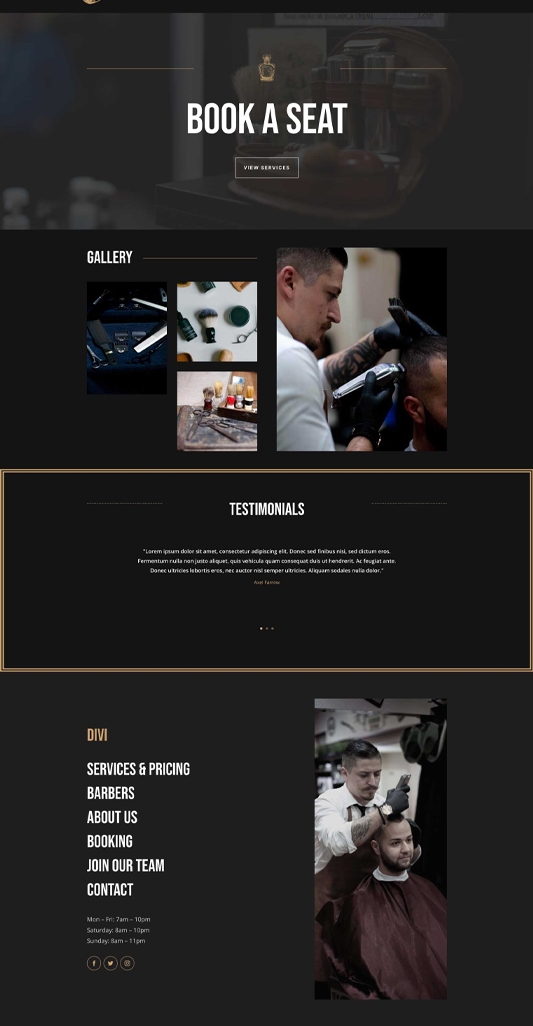 Изработка на сайт - Бръснарница 2 2 Изработка на сайт - Бръснарница 2 - Image 2