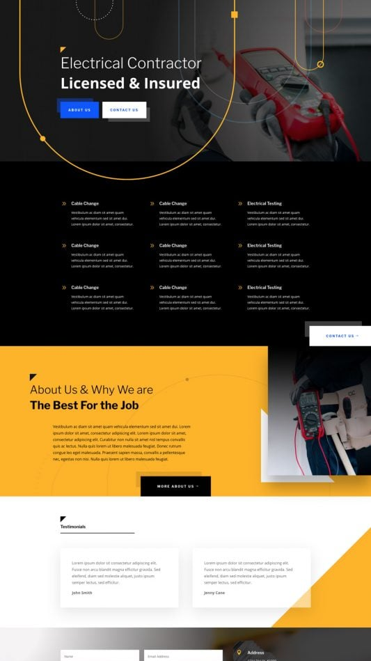 Изработка на сайт за ел услуги – професионален уебсайт за електротехници и фирми 1 Изработка на сайт за ел услуги